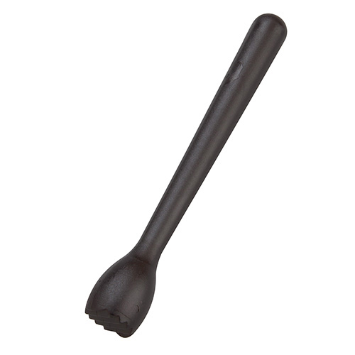 Beaumont 8" Black Plastic Cocktail Muddler